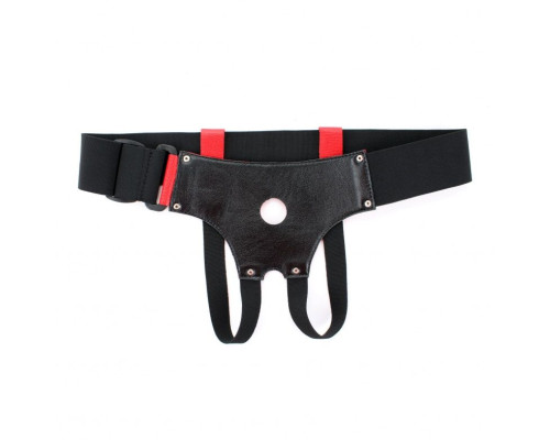 Трусики для маленькой насадки из красной кожи