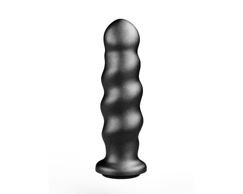 Черная насадка на трусики харнесс Platinum - 16 см.