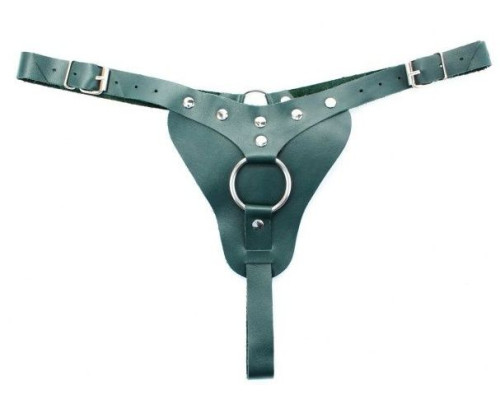 Изумрудные трусики с кольцом для насадок Emerald Panties