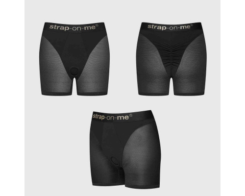 Трусики-шорты для фиксации насадок Strap-on-me Harness Lingerie Halo - size M