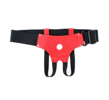 Трусики для маленькой насадки из красной кожи