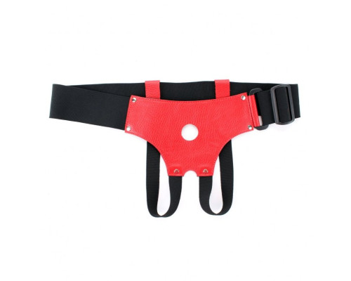 Трусики для маленькой насадки из красной кожи