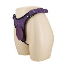 Фиолетовые трусики харнесс с платформой Caludio III