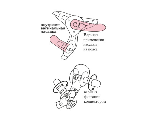 Черная насадка-плаг на харнесс PLATINUM 7 - 19,5 см.