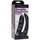 Черная насадка-фаллоимитатор для двойной стимуляции Double Penetrator - 16 см.