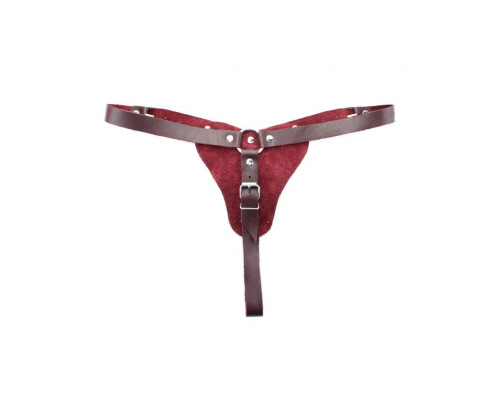 Бордовые трусики с кольцом для насадок Maroon Panties