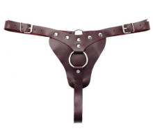 Бордовые трусики с кольцом для насадок Maroon Panties