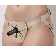 Бежевый пояс с двумя типами крепления насадок