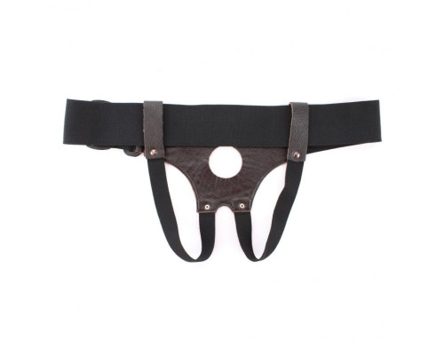 Трусики для страпона коричневого цвета
