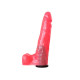 Розовая насадка-фаллос для трусиков Harness - 18 см.