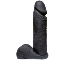 Черная насадка-фаллоимитатор для страпон-систем - 20,3 см.