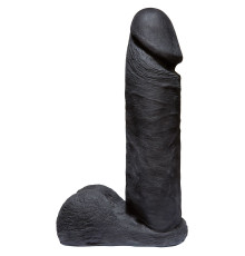 Черная насадка-фаллоимитатор для страпон-систем - 20,3 см.