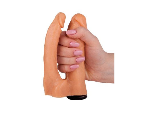 Двойная насадка для страпона Харнесс - 15,5 см.