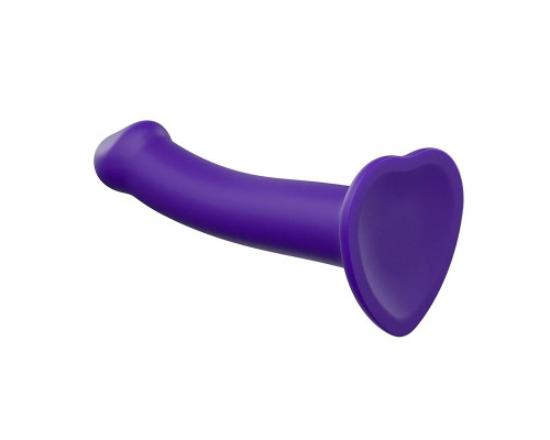 Фиолетовый фаллоимитатор-насадка Strap-On-Me Dildo Dual Density size L - 19 см.