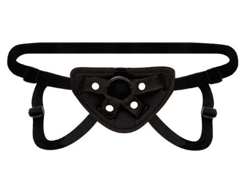 Черные неопреновые трусики для страпона