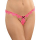 Розовые кружевные микро-трусики
