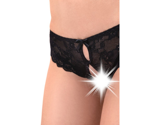 Кружевные эротические трусики с фигурными вырезами Alla