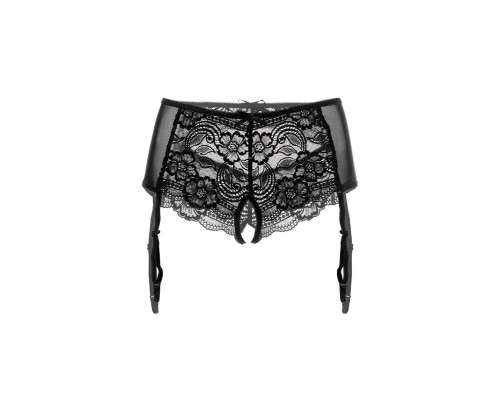 Трусики-пояс из эластичного кружева с пажами для чулок
