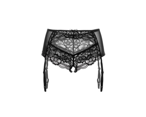 Трусики-пояс из эластичного кружева с пажами для чулок