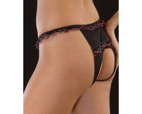 Соблазнительные трусики с рюшами и открытыми ягодицами