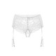 Трусики-пояс из эластичного кружева с пажами для чулок