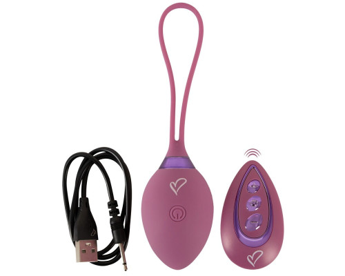 Фиолетовый вагинальный шарик ROVANA RC Love Ball