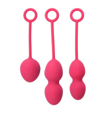 Набор розовых вагинальных шариков Nova Ball со смещенным центром тяжести