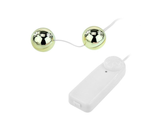 Золотистые шарики с вибрацией Goden Balls