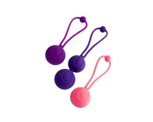 Набор из 3 вагинальных шариков BLOOM разного цвета