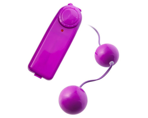 Фиолетовые вагинальные шарики с вибрацией