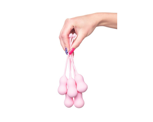 Набор из 5 розовых вагинальных шариков Tulips