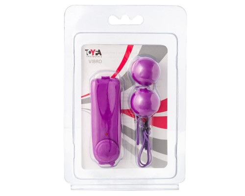 Фиолетовые вагинальные шарики с вибрацией