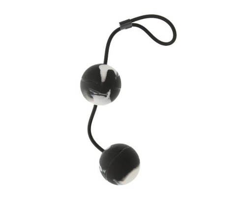 Чёрно-белые вагинальные шарики Duoballs