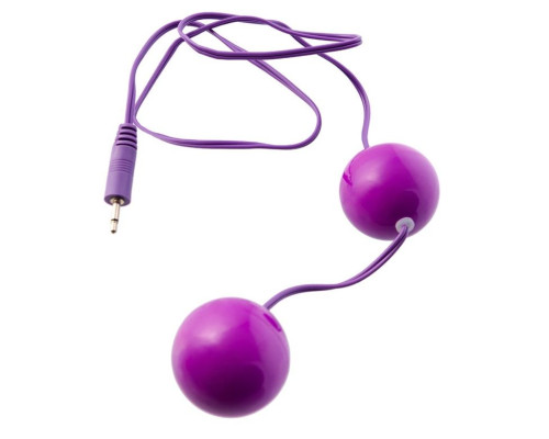 Фиолетовые вагинальные шарики с вибрацией