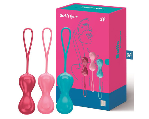 Набор из трёх двойных вагинальных шариков Satisfyer Power Balls