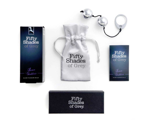 Тяжелые металлические вагинальные шарики Silver Metal Ben Wa Balls