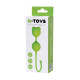 Зеленые вагинальные шарики A-Toys с ушками
