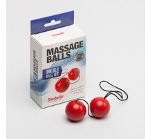 Красные массажные вагинальные шарики