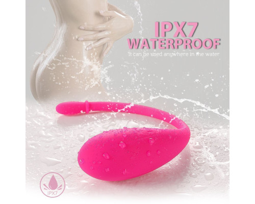 Ярко-розовый гладкий вагинальный виброшарик Ruby