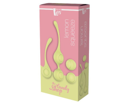 Набор желтых вагинальных шариков Lemon Squeeze