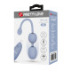 Голубые вагинальные шарики Willie с вибрацией и пультом ДУ