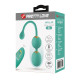 Зеленые вагинальные шарики Willie с вибрацией и пультом ДУ