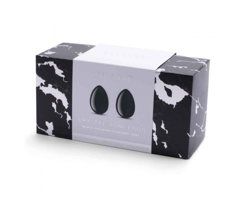 Тренажеры йони Le Wand Crystal Yoni Eggs из черного обсидиана