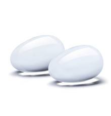 Набор из 2 стеклянных яиц йони