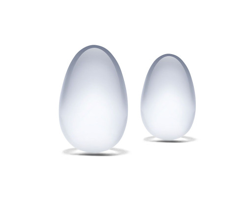 Набор из 2 стеклянных яиц йони