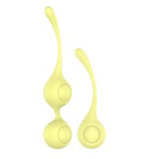 Набор желтых вагинальных шариков Lemon Squeeze
