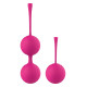 Набор розовых вагинальных шариков PLEASURE BALLS   EGGS DUO BALL SET