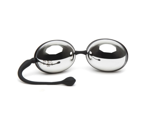 Серебристо-черные вагинальные шарики Inner Goddess Silver Jiggle Balls