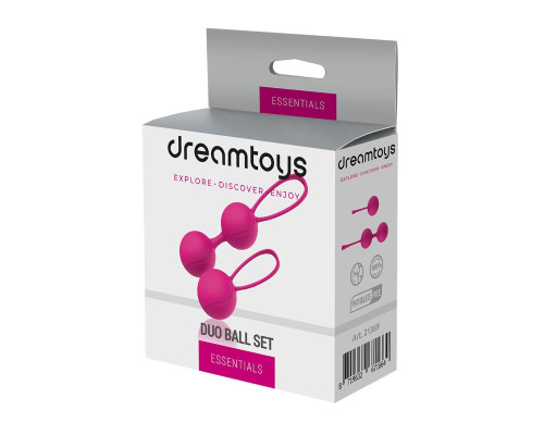 Набор розовых вагинальных шариков PLEASURE BALLS   EGGS DUO BALL SET