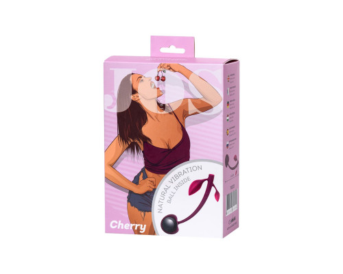 Бордовая вагинальная вишенка WILD CHERRY - 14,5 см.